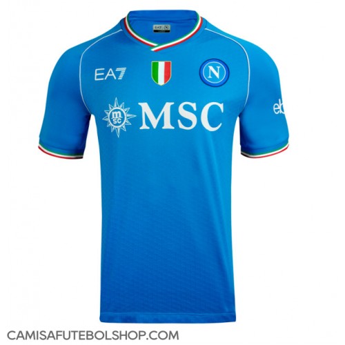 Camisa de time de futebol SSC Napoli Replicas 1º Equipamento 2023-24 Manga Curta